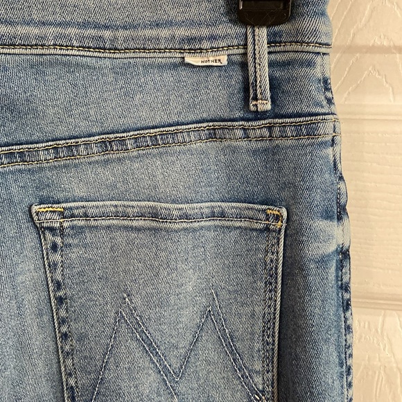 Anthropologie MOTHER The High Waisted Smokin' Double Heel Straight Leg Jeans - Picture 9 of 13